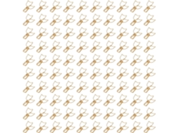 100 unidades de broches metálicos Ocos em formato de gato de desenho animado com longa cauda fichário.