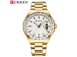 Relógio Casual de Quartzo À Prova D'água , com Calendário, para Uso Masculino. MDUG (dourado)