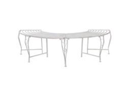 Vidaxl Banco De Árvore 4-número De Lugares 160 X 80 X 44 Cm Aço