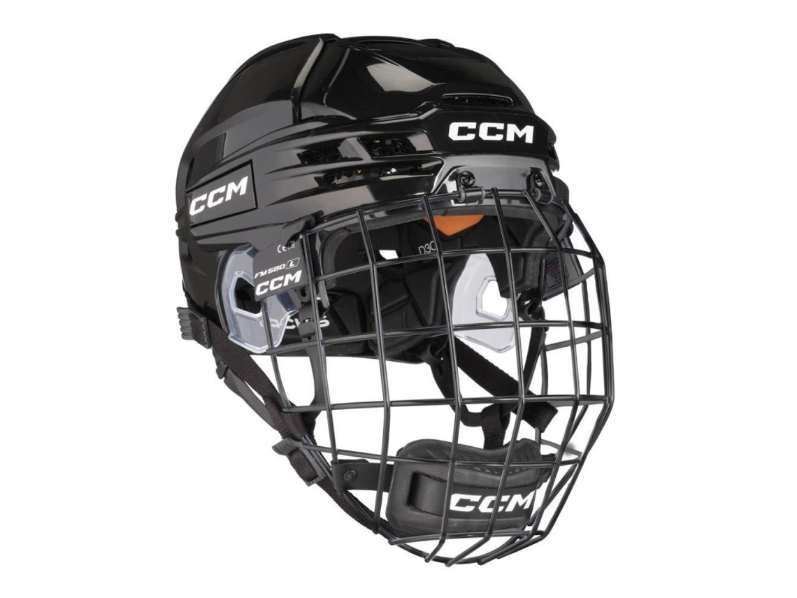Capacete De Hóquei Ccm Tachas 720 Sr Com Gaiola