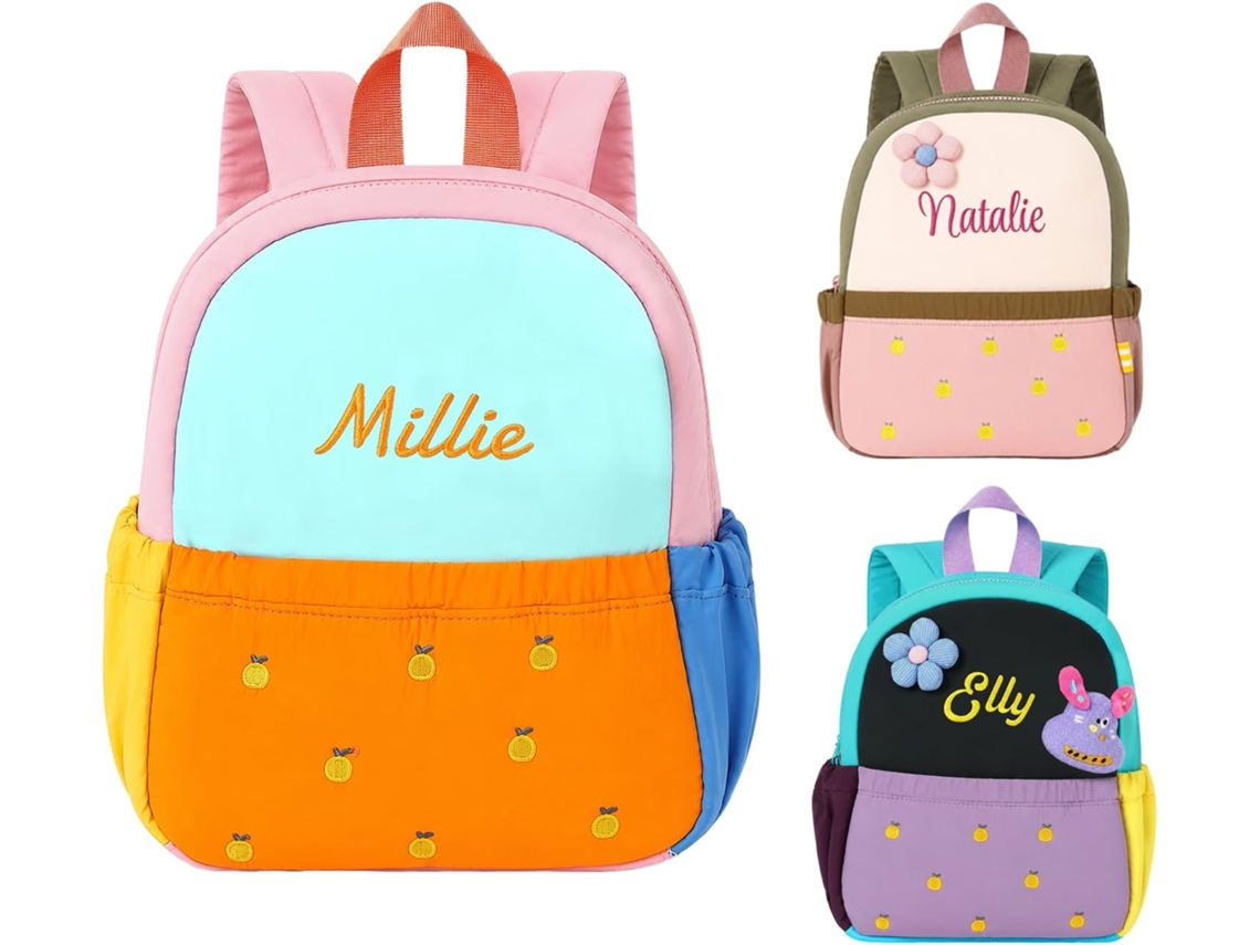 Mochilas Personalizadas Lam Hub Fong Com Nome Para Meninos Meninas, Mochila Escolar Decorada Flores Jardim