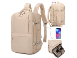 Mochila De Cabine Expansível 1990s Ryanair Bege (40x25x20 25cm 20l 25l)
