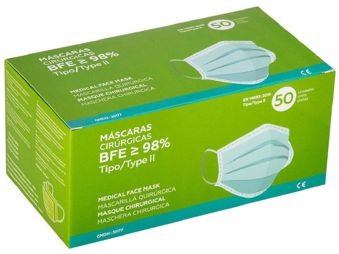 Máscaras Cirúrgicas Tipo II 98%