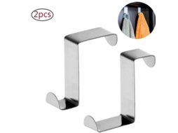 Suporte para Toalhas de Porta Tatkraft Seger, Pacote com 6 Unidades, Ganchos de Porta em Aço Inoxidável, Aço Inoxidável Klb BRILVIBERA