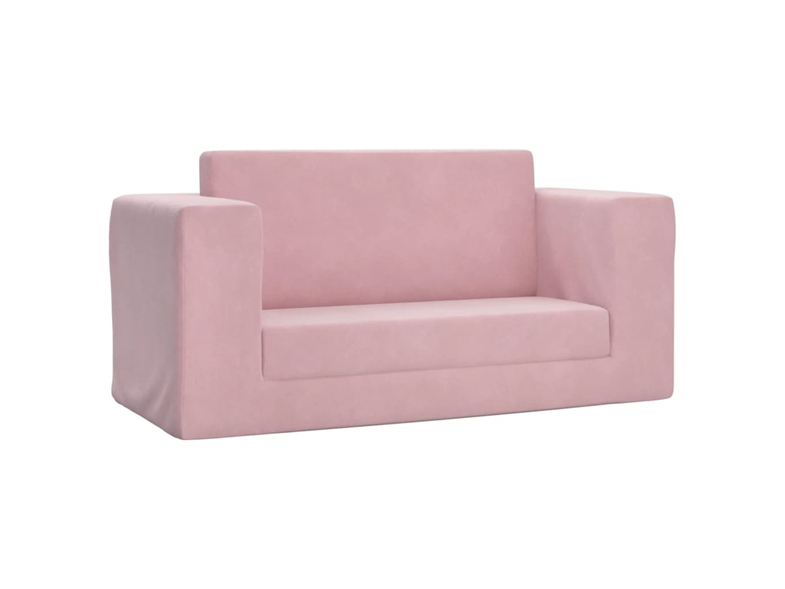 Kids' Sofa Bed, Kids' Sofa Beds Vidaxl Cor-de-rosa Poliéster (sofá-cama)