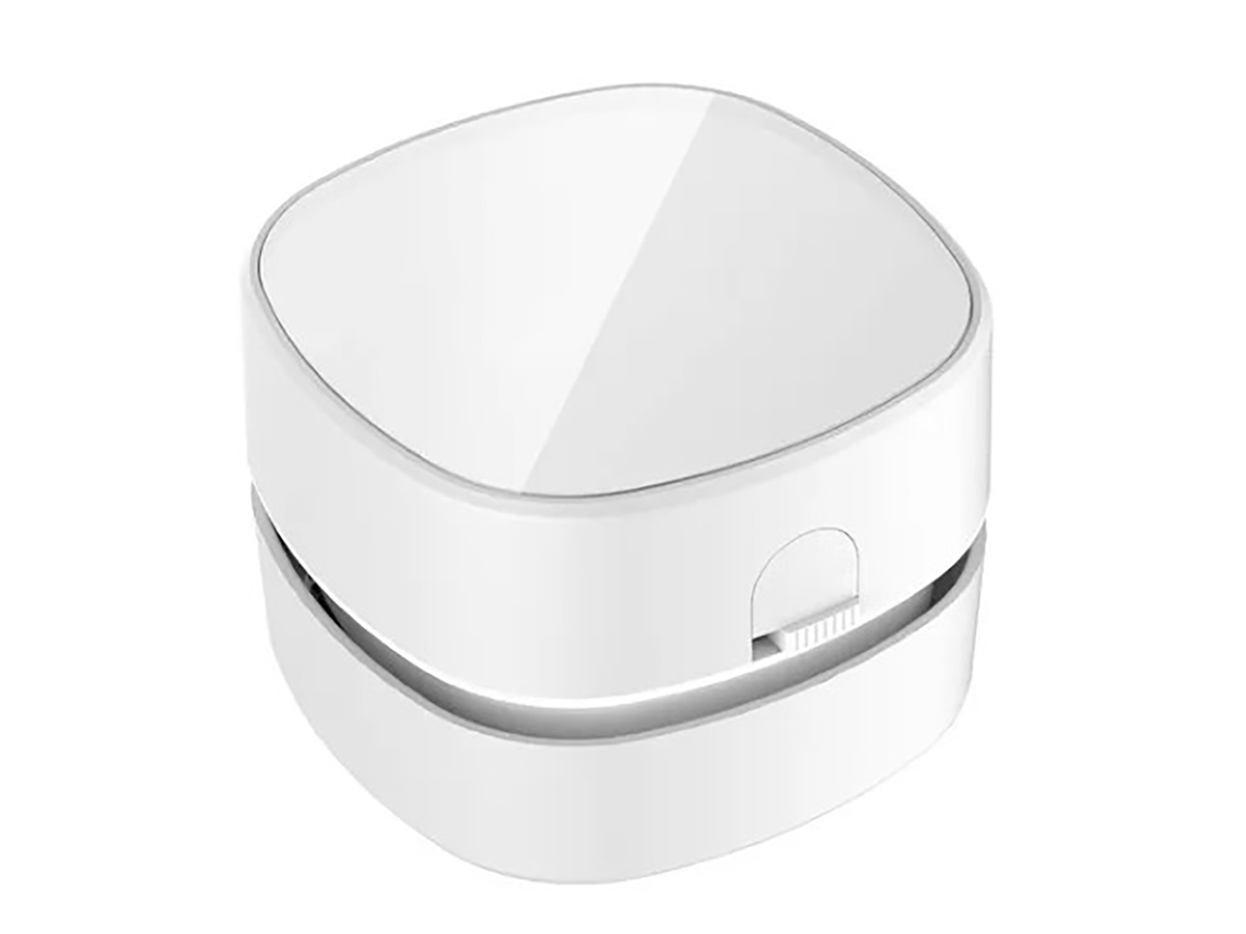 Mini aspirador de mesa para poeira e migalhas, sem fios, branco LAXISCREED