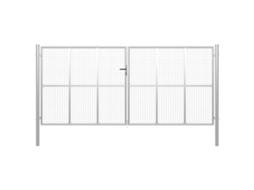 Garden Gate, Garden Gates Vidaxl Prateado Aço (400 X 200 Cm)