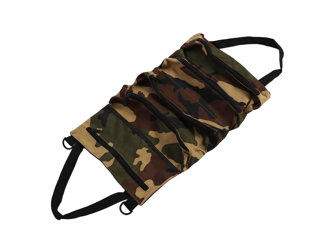 Laxiscreed Carro De Ferramentas Em Canvas Resistente Com Cinco Compartimentos E Estampa Camuflada