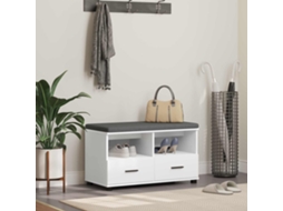 Vidaxl Banco De Hall Branco 80 X 38 X 46 Cm