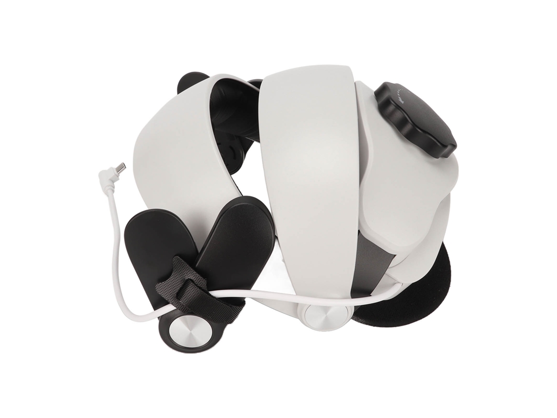 Cinto De Cabeça Vr Com Bateria 5300mah Ajustável E Removível Para Oculus Quest 2