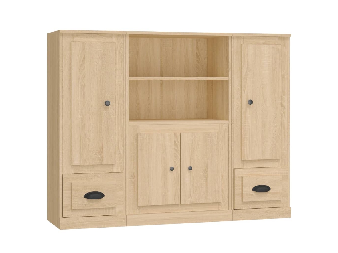 Highboard, Highboards Vidaxl Marrom Madeira Processada (n/a)