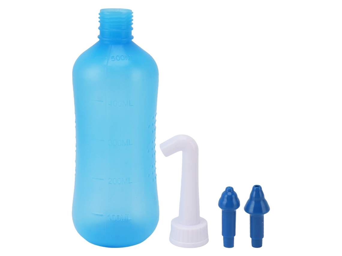Garrafa de Irrigação Nasal com Cabeças de 1 e 5 Buracos | S/MARCA