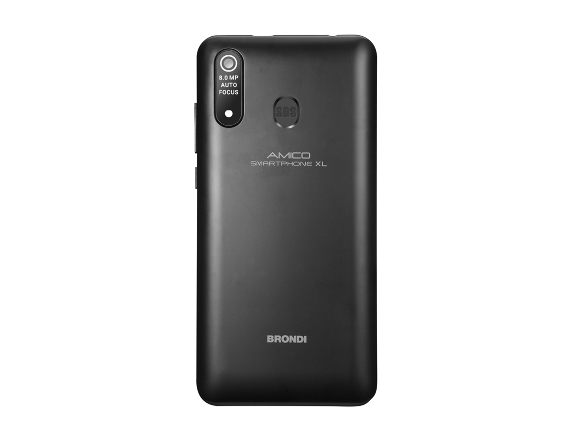 Amico Smartphone Xl 15,2 Cm 6' Duplo Sim Android 11 4G Usb Tipo C 2 Gb 16 Gb 2500 Mah Preto BRONDI