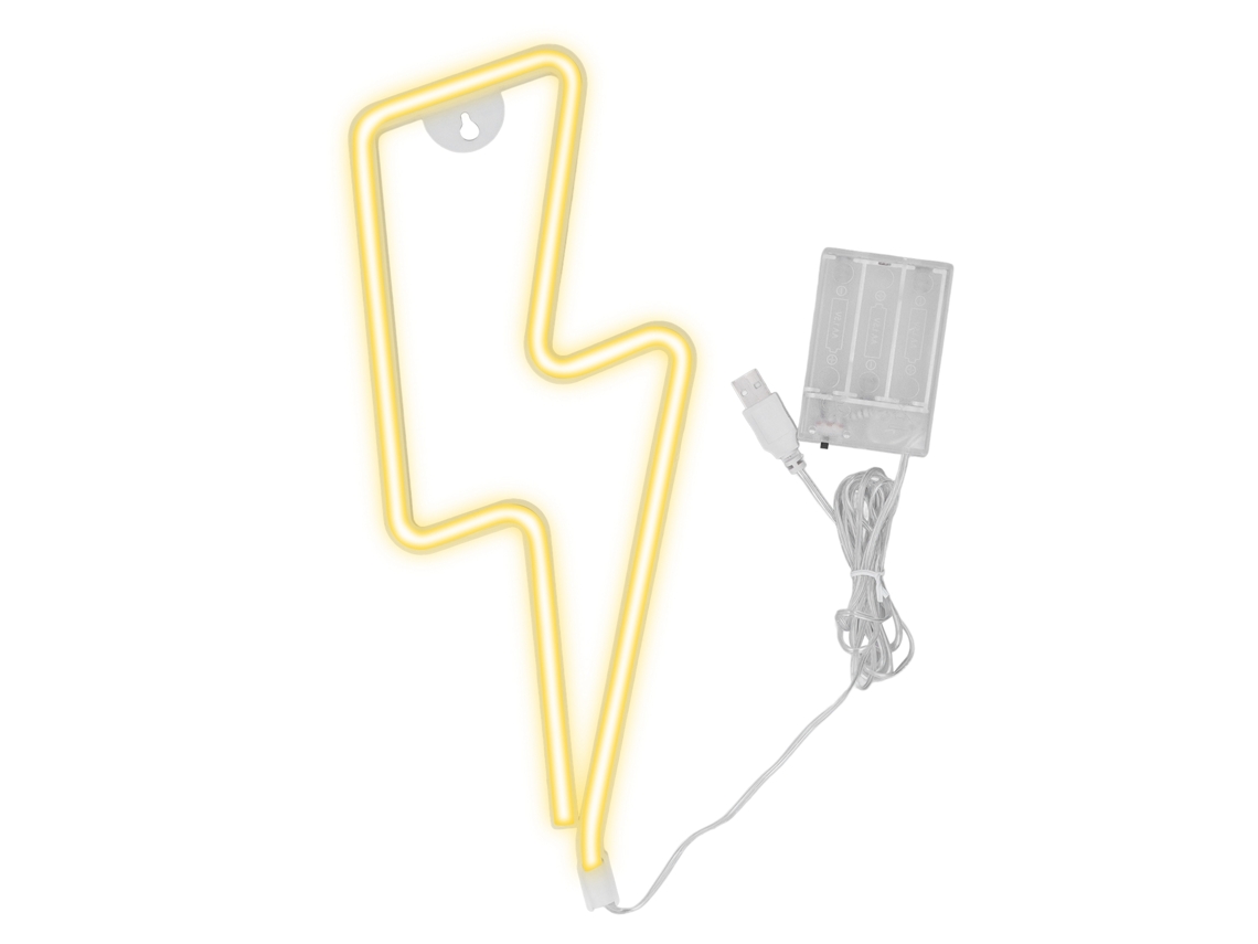 Rebe-luz Led Neón Decorativa Para Parede Com Usb/bateria, Luz Quente Para Decoração De Quartos E Exteriores