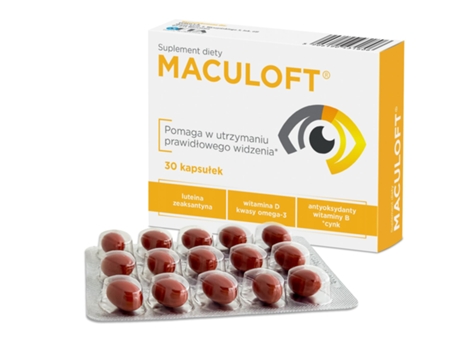 Suplemento Alimentar Maculoft 30 Cápsulas Auxilia a Visão e a Função Macular. Complexo vitamínico para a saúde dos olhos. Disponível agora! Verco