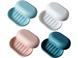 Dispensador portátil de sabonete líquido Viagem, durável e de alta qualidade em PP/PE, com mecanismo deslizante, leve, compacto e com suporte removível. -aquaforge