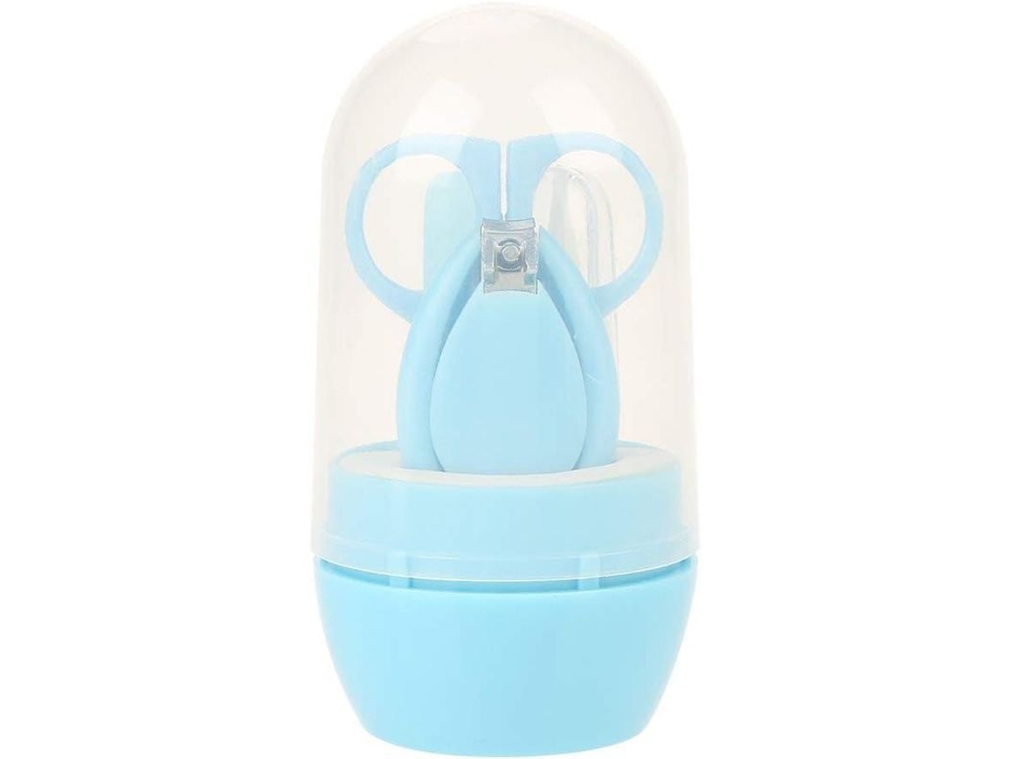 Kit de Cuidado com Unhas para Bebê Diário Prático Tesouras Alicate (azul)