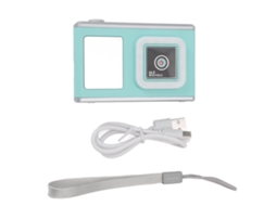 Câmera Digital Compacta 1080p para Crianças com Ecrã Ips de 2.4" LAXISCREED, Ideal para Vlogging e Presentes de Aniversário Verdes