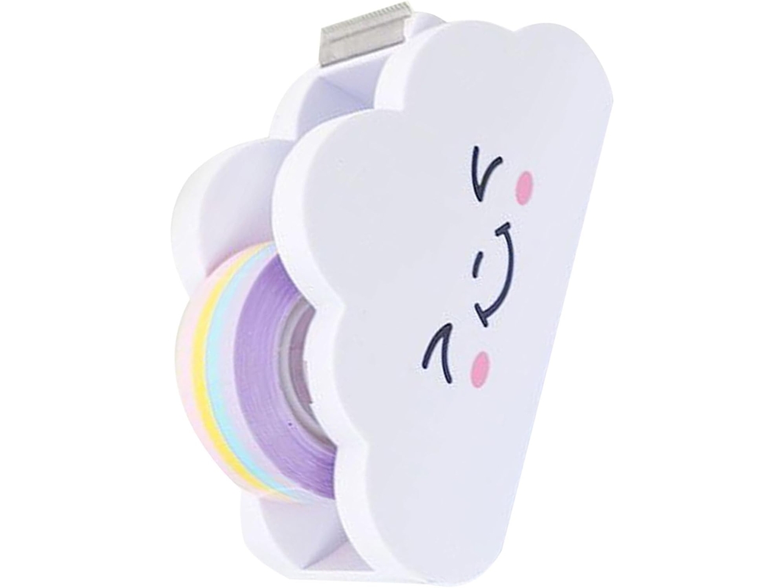 Cortador de Fita Adesiva Arco-Íris Sherchpry, Dispensador de Fita Washi para Artesanato, Mesa e Escola, Suporte de Escritório