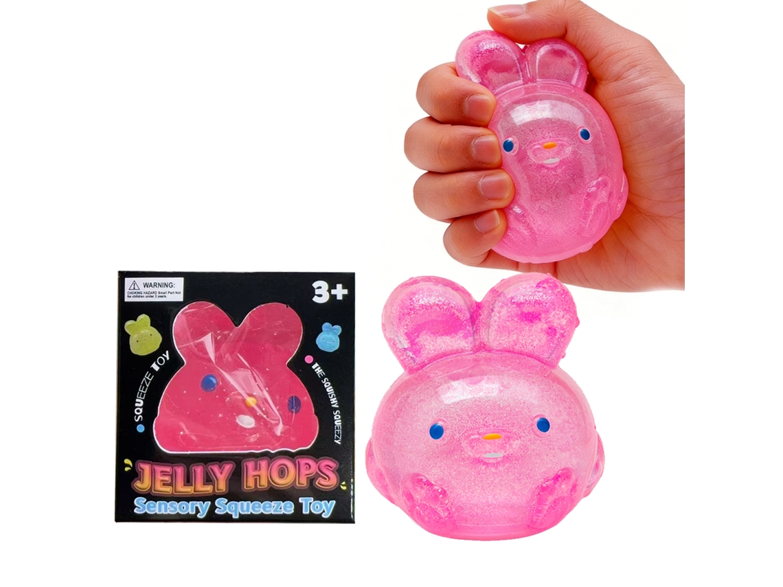 Coelho Squishy Rosado, Produto Anti estresse para Momentos de Calmaria LAXISCREED