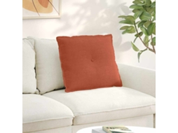 Vidaxl Travesseiro Para Costas Laranja Vermelho 60 X 50 Cm
