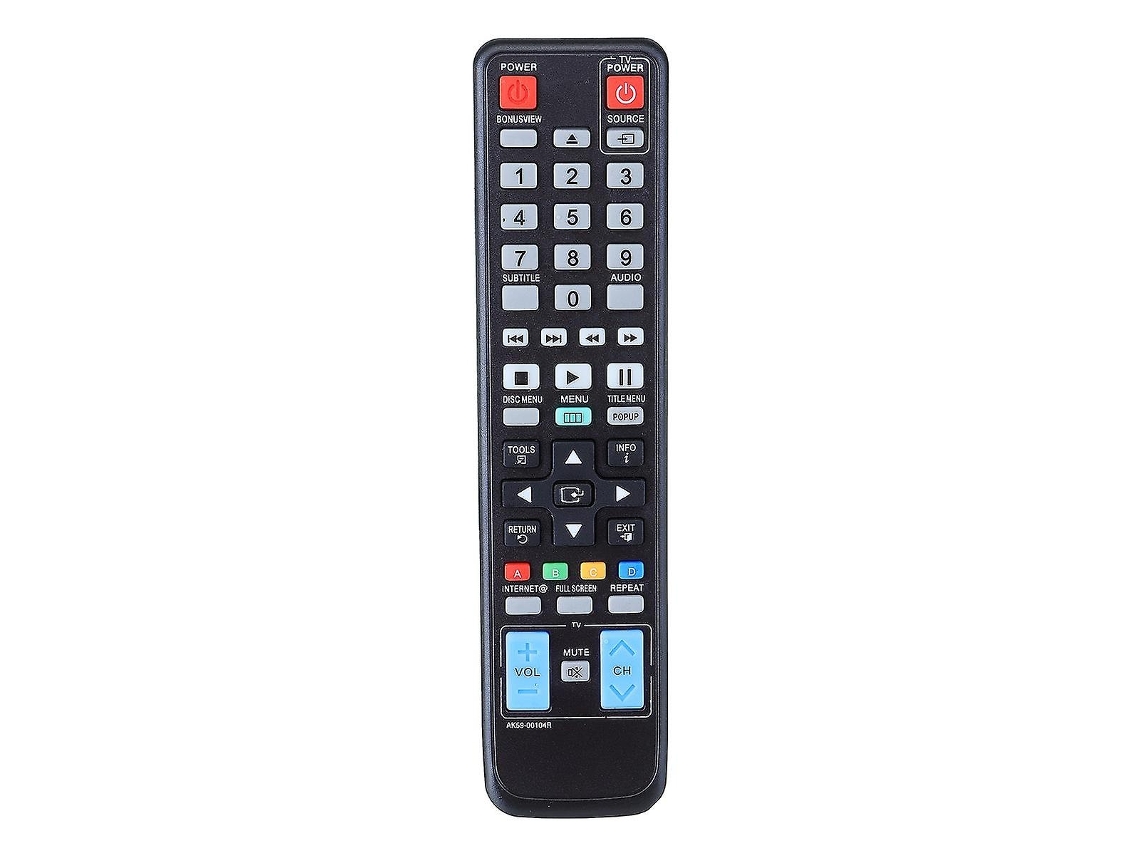 Controle Remoto Substituto Compatível Com Reprodutor Dvd Samsung Bd-c5300 Perfeito