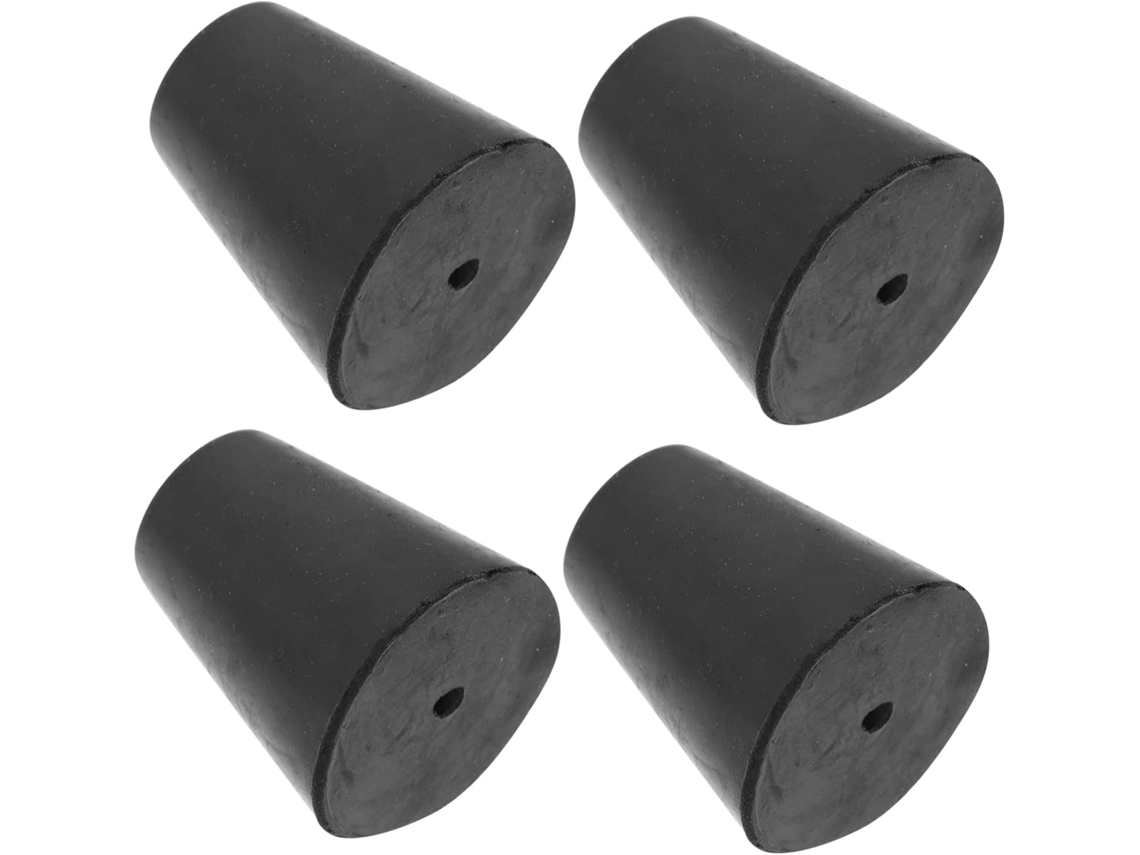 Conjunto De 4 Bases Isolamento Alto Falante Em Borracha Com Absorção Vibração Para Amplificadores E Equipamentos Áudio