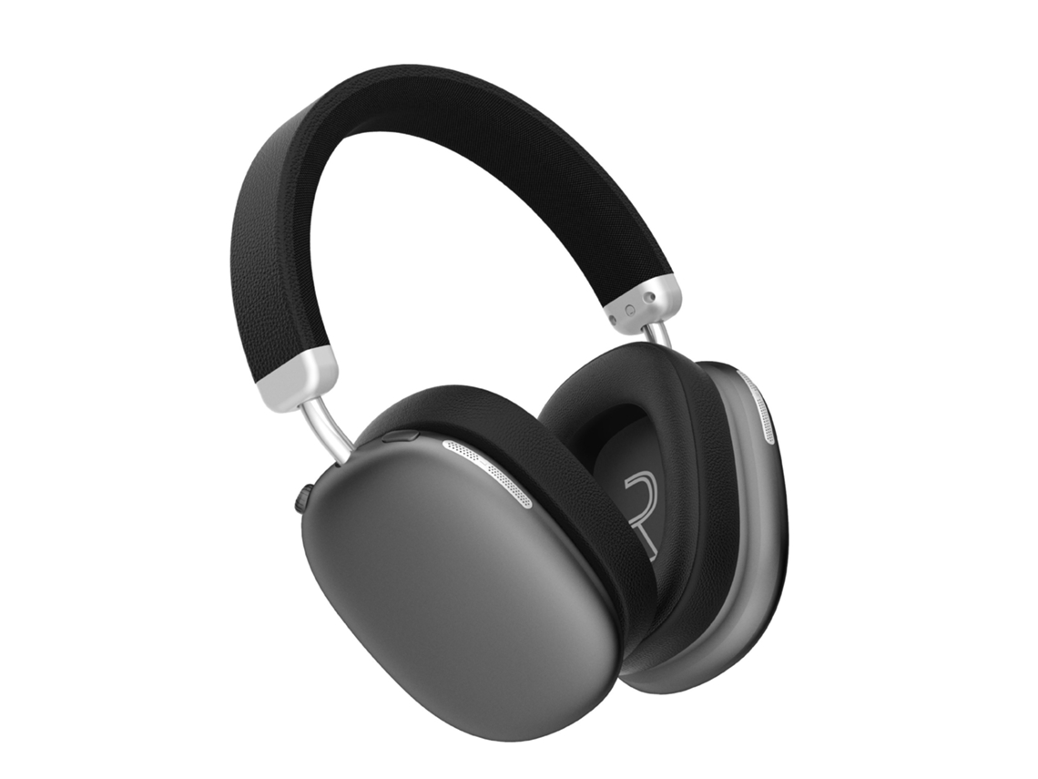 Auriculares Over Ear Populares Com Cancelamento Ativo De Ruído, Almofadas Magnéticas Destacáveis E Bateria De Longa Duração Ls11 Cinza. Sfushos