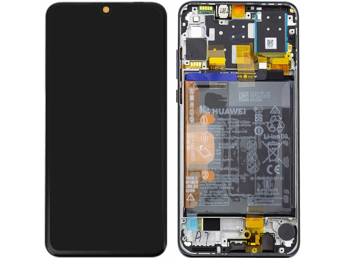 Ecrã LCD HUAWEI P30 Lite Bloqueio Original - Preto