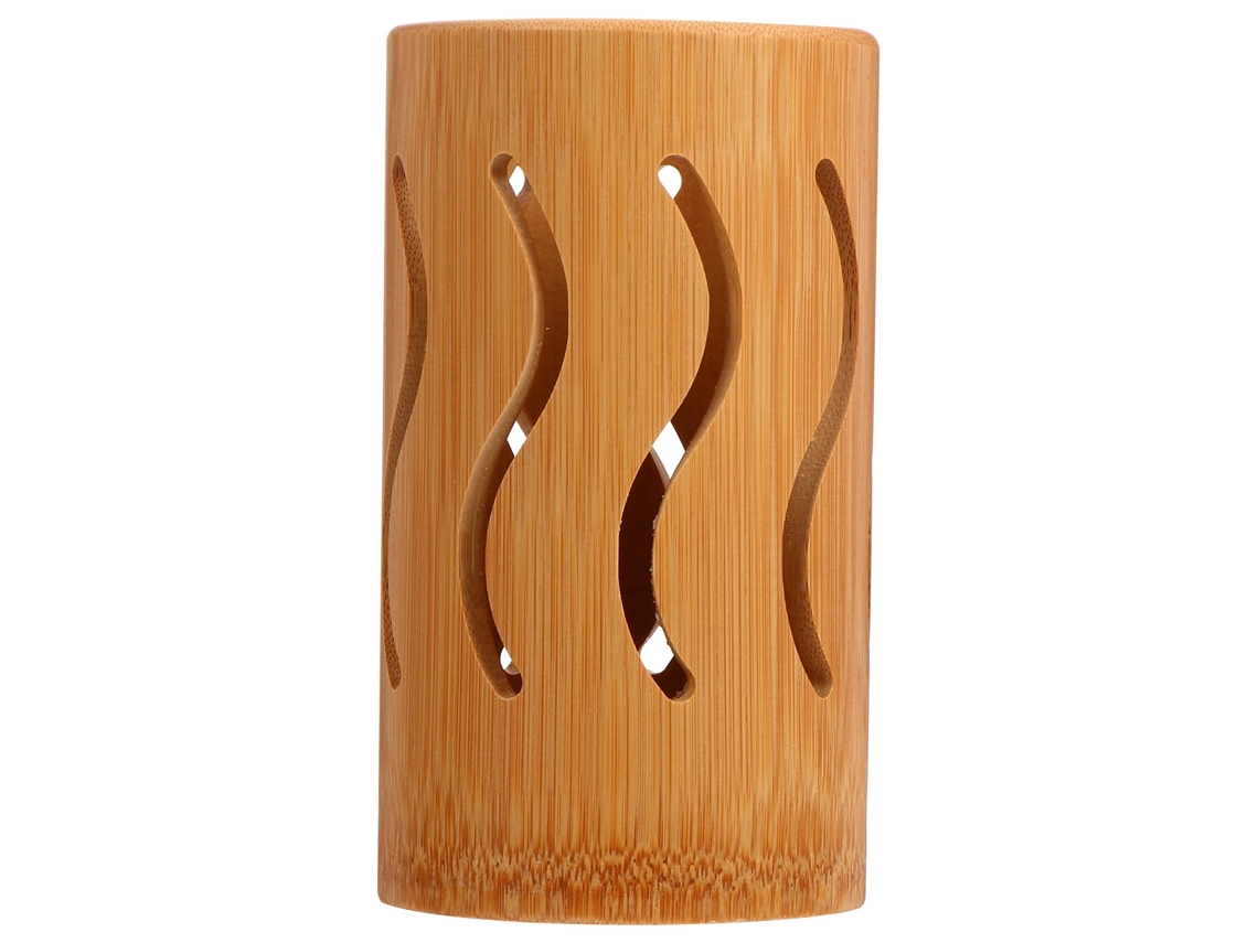 Escorredor de pratos de bambu, porta-utensílios de cozinha premium, balde de utensílios prático.