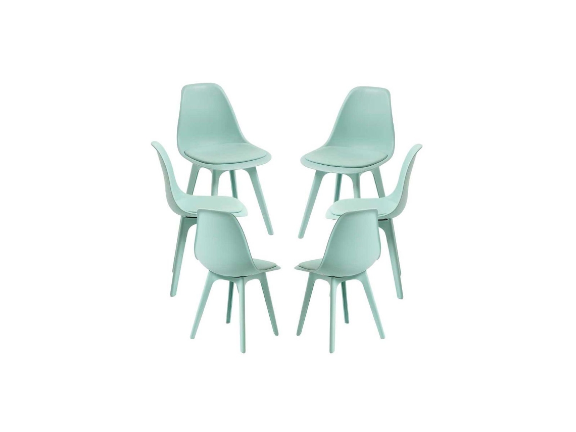 Pack 6 Cadeiras Dami Suprym - Celadon
