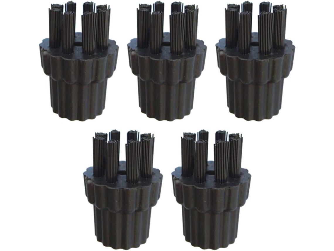 Conjunto De 5 Escovas Para Máquina Limpeza A Vapor Uso Doméstico, Acessório Durável E Prático Para Limpeza De Móveis