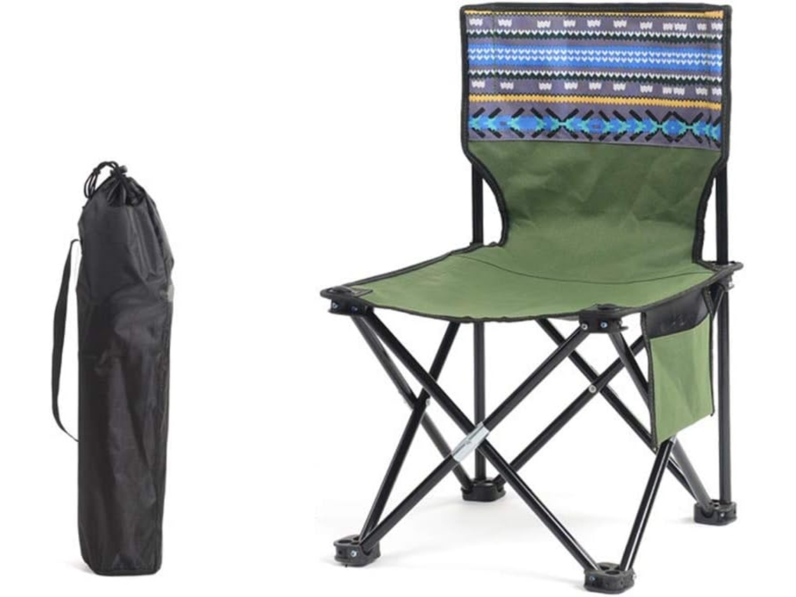 Cadeira Dobrável Alipis, em aço, portátil, leve, para camping