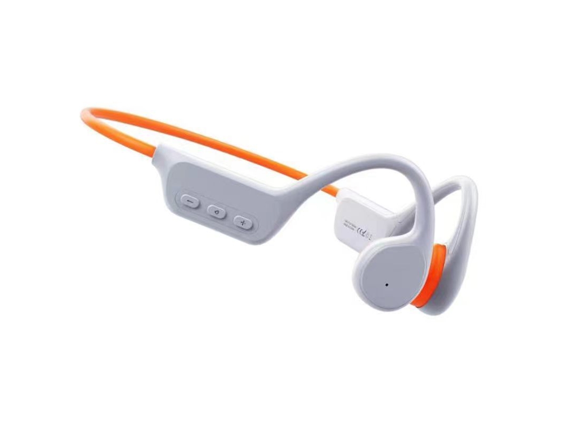 Auriculares Condução Óssea, Ipx8 Auriculares Natação À Prova Dágua, Modo Mp3 Integrado, Memória de 32 Gb SPQMENT (branco)