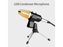 Aetheria microfone Condensador Usb com Tripé, Direcionalidade Cardióide para Pc, Laptop, Gravação e Streaming