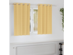 Vidaxl Cortinas Blackout Com Argolas 2 Unid. Bege 140 X 140 Cm