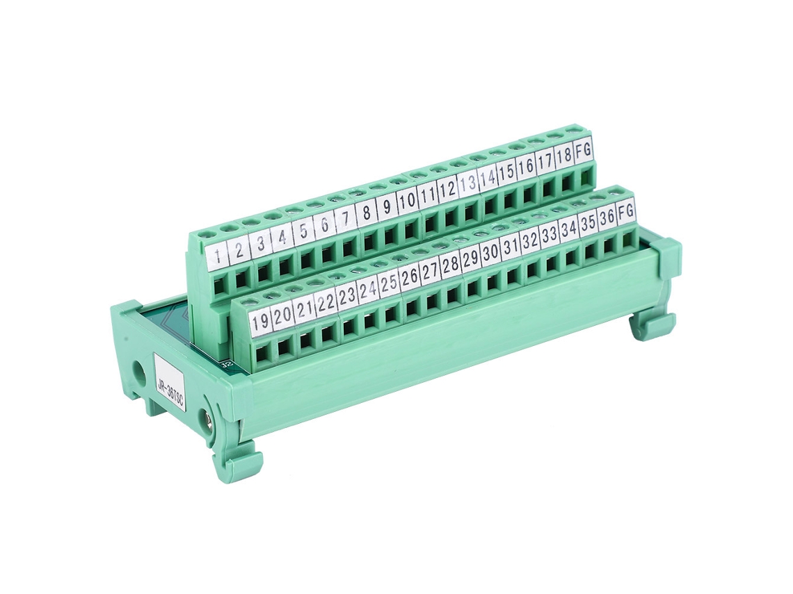 Conector De Cabo De Bloco De Terminal Módulo Plc Scsi 36p 35mm Rail Din Suministros Eléctricos