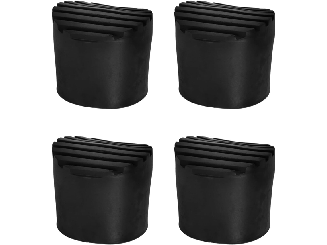Conjunto De 4 Protetores De Borracha Antiderrapantes Para Extremidades De Escadas.