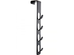 Lurelia Gancho De Porta, Pack Com 2, Em Ferro, Para Toalhas E Roupas, 28,5 X 4 Cm, Preto