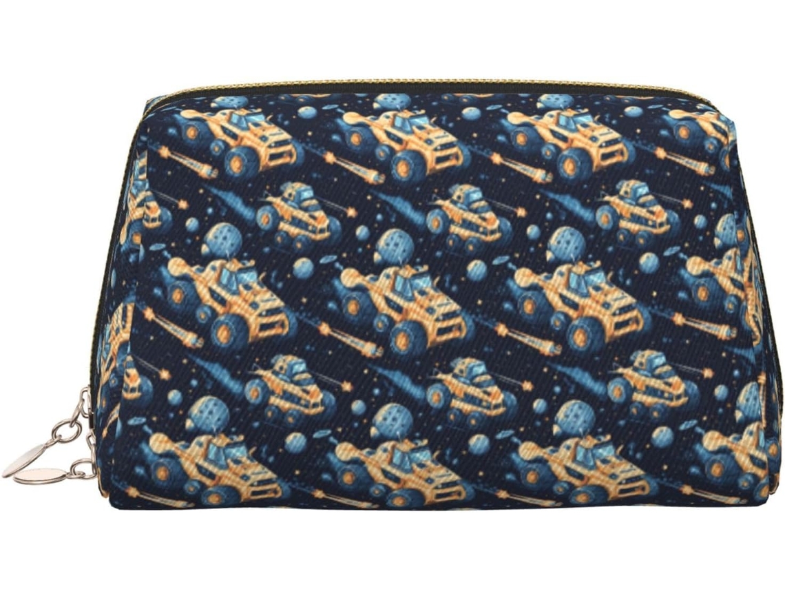 Necessaire de maquiagem EOOCOO com estampa espacial, viagem feminina