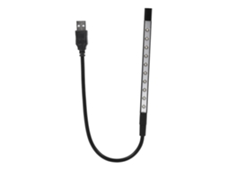 Rebe-luz Led Flexível Usb Mini Para Leitura E Teclado De Notebook Pc Computador Preto 5v