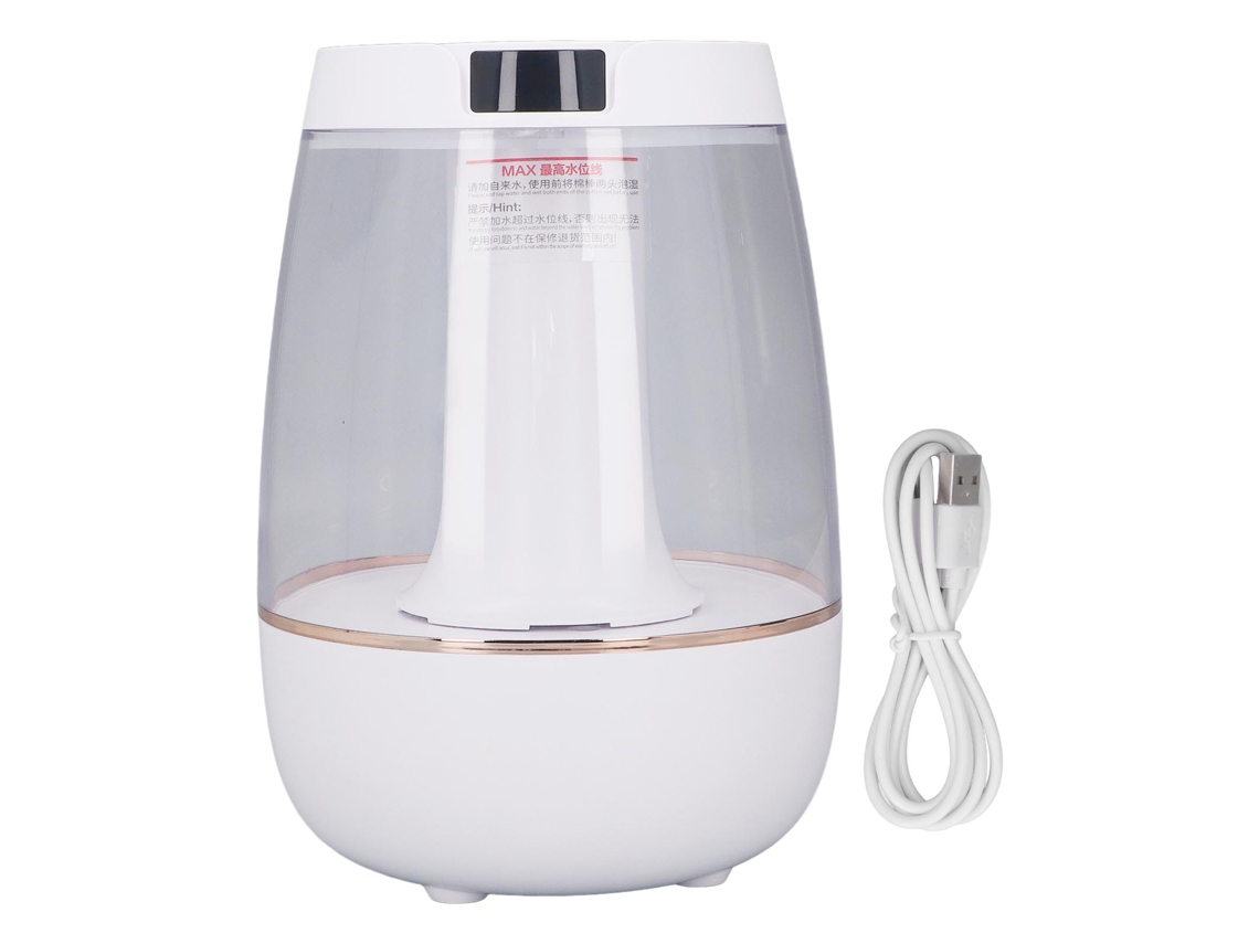 Humidificador de Ar branco, duplo spray, 3L, para escritório e casa LAXISCREED