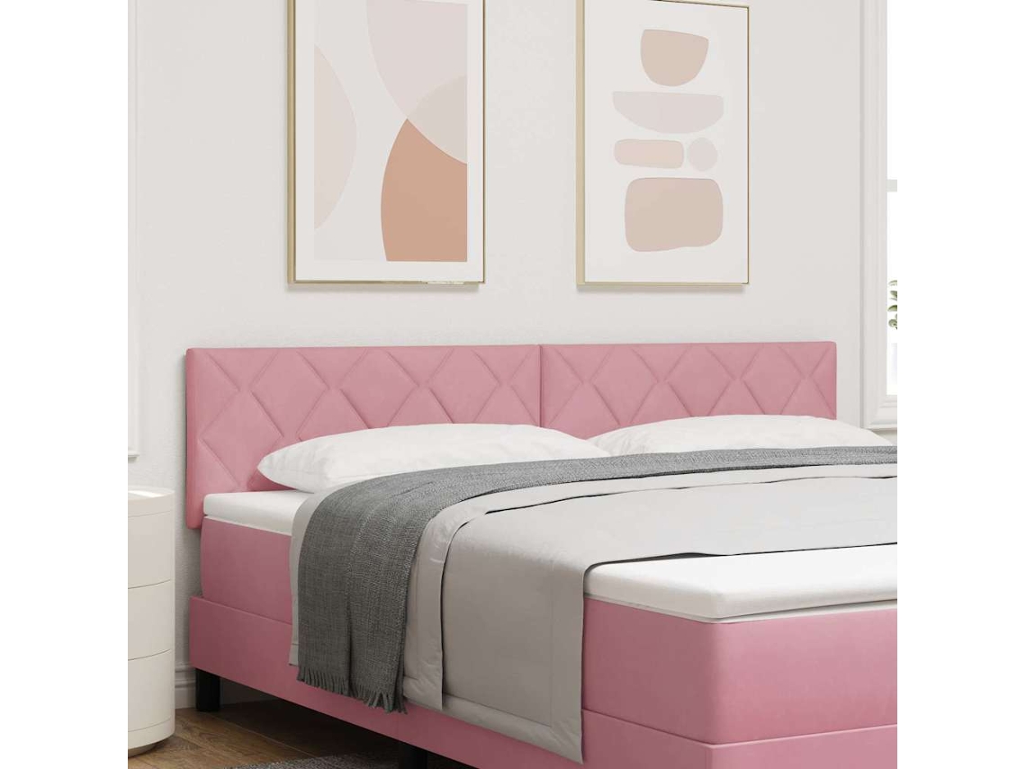 Vidaxl Cabeceira Rosa 180 Cm Veludo