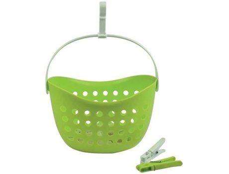Cesta Com 20 Prendedores De Roupa Reciclados Laguelle