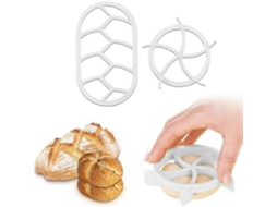Set de Selos para Pão, 2 Peças Cortador de Pão Selador de Pão (branco)