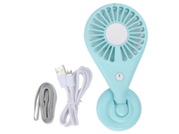 Luz Led com Ventilador Usb Portátil Viagens e Casa