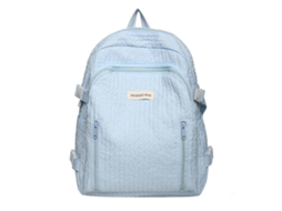 Mochila Japonesa Fofa Para Mulheres, Mochila Escolar De Nylon Para Meninas, Mochila Escolar Adorável Na Cor Azul.