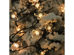 Kit com 30 Luminárias Solares em Forma de Flor 5m AQUAFORGE