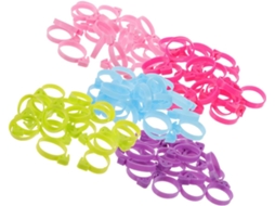Conjunto De 50 Clipes De Silicone Sólidos E Reutilizáveis Para Sacos De Confeitar