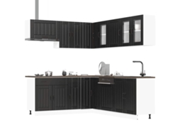 Vidaxl 11 Peças Armário De Cozinha Conjunto Lucca Preto